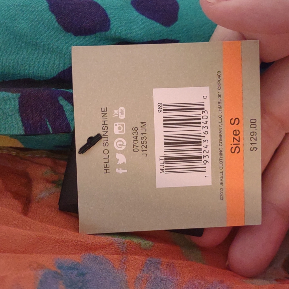 John Mark Hello Sunshine One Button Cardigan Nwt - image 5